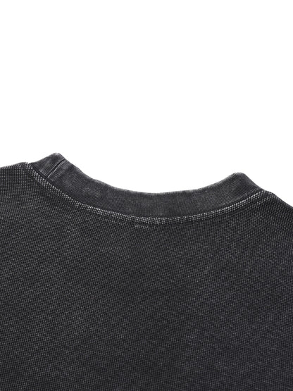 Mineral Wash Waffle Oversized T-Shirt
