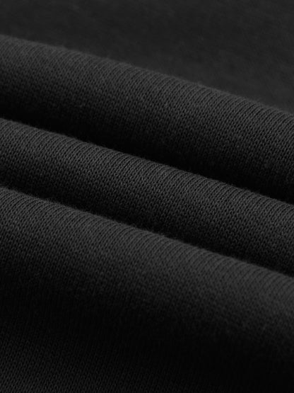 Boxy Button Placket Hoodie