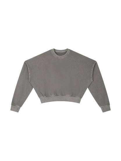 Vintage Washed Cropped Sweatshirt
