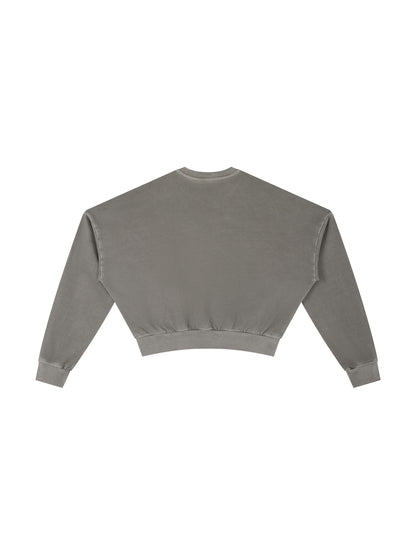Vintage Washed Cropped Sweatshirt