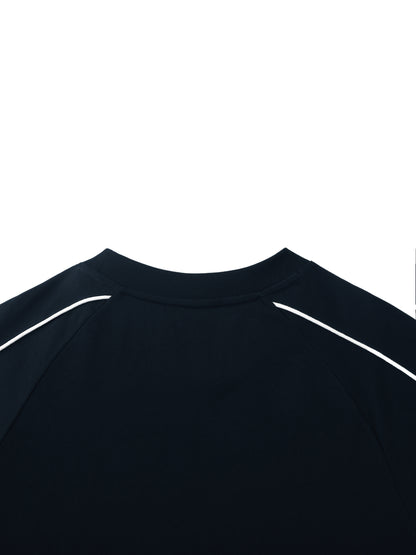 Contrast Panel Raglan Sweatshirt