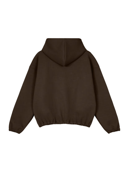Boxy Cinched Hem Hoodie