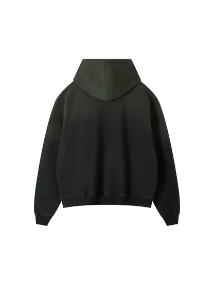 Frayed Sunfade Boxy Fleece Hoodie